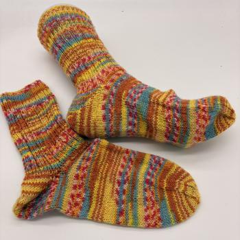 handgestrickte Socken